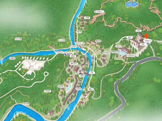 丹凤结合景区手绘地图智慧导览和720全景技术，可以让景区更加“动”起来，为游客提供更加身临其境的导览体验。